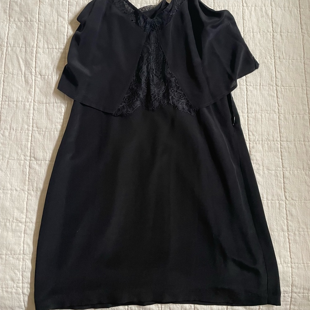 Madewell silk and lace dress